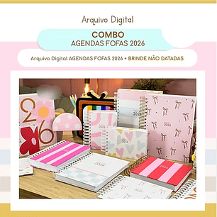 Arquivo Combo Agendas Fofas 2026 - G19