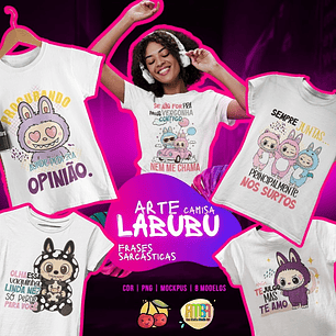 Arquivo Camisa Labubu Frases Sarcásticas - Clube Ana Melim