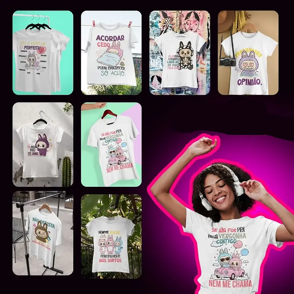 Arquivo Camisa Labubu Frases Sarcásticas - Clube Ana Melim 2