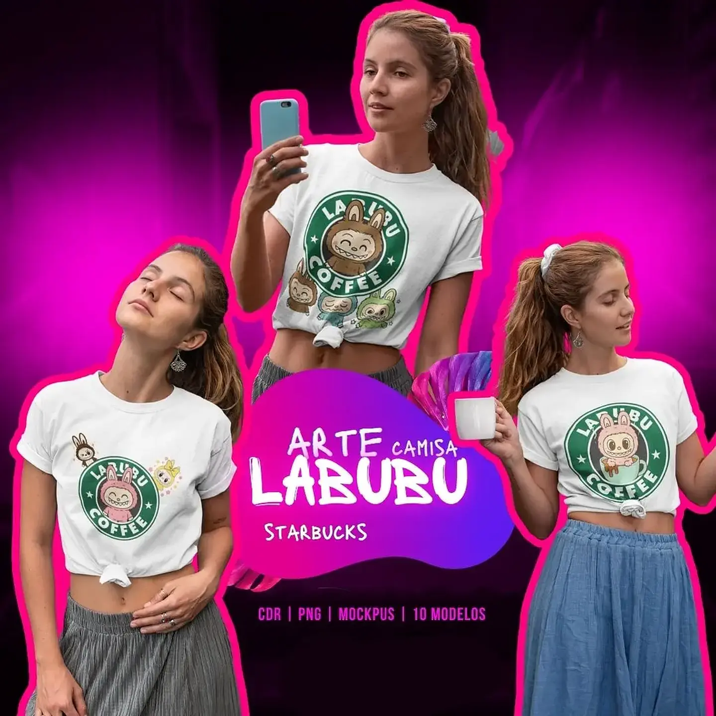 Arquivo Camisa Labubu Starbucks - Clube Ana Melim 1