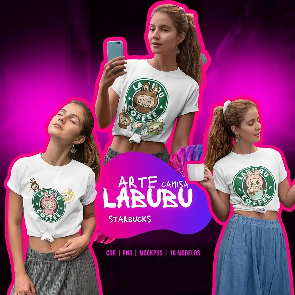 Arquivo Camisa Labubu Starbucks - Clube Ana Melim 1