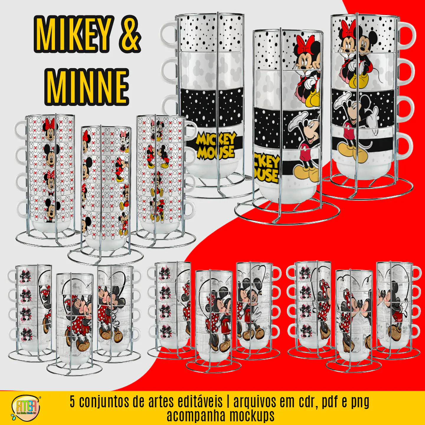 Arquivo Torre de Canecas Mickey e Minnie - Clube Ana Melim 1