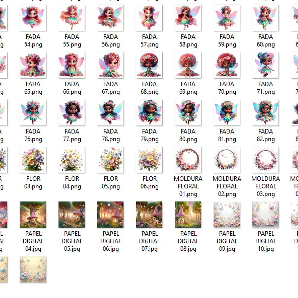 Kit Digital Jardim das Fadas - Que Fofura Criativos 3