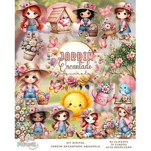 Kit Digital Jardim Encantado - Que Fofura Criativos