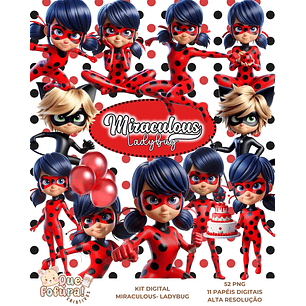Kit Digital LadyBug - Que Fofura Criativos