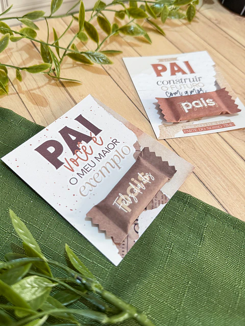 Arquivo Dia dos Pais Balinhas com Card - Letterinhas