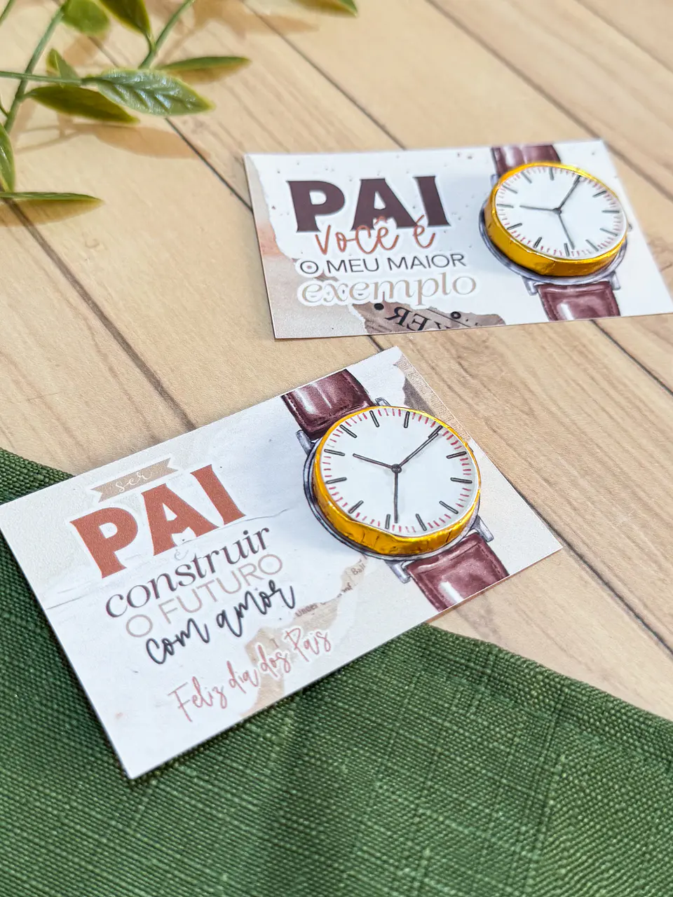 Arquivo Dia dos Pais Card Relógio Chocolate - Letterinhas 1