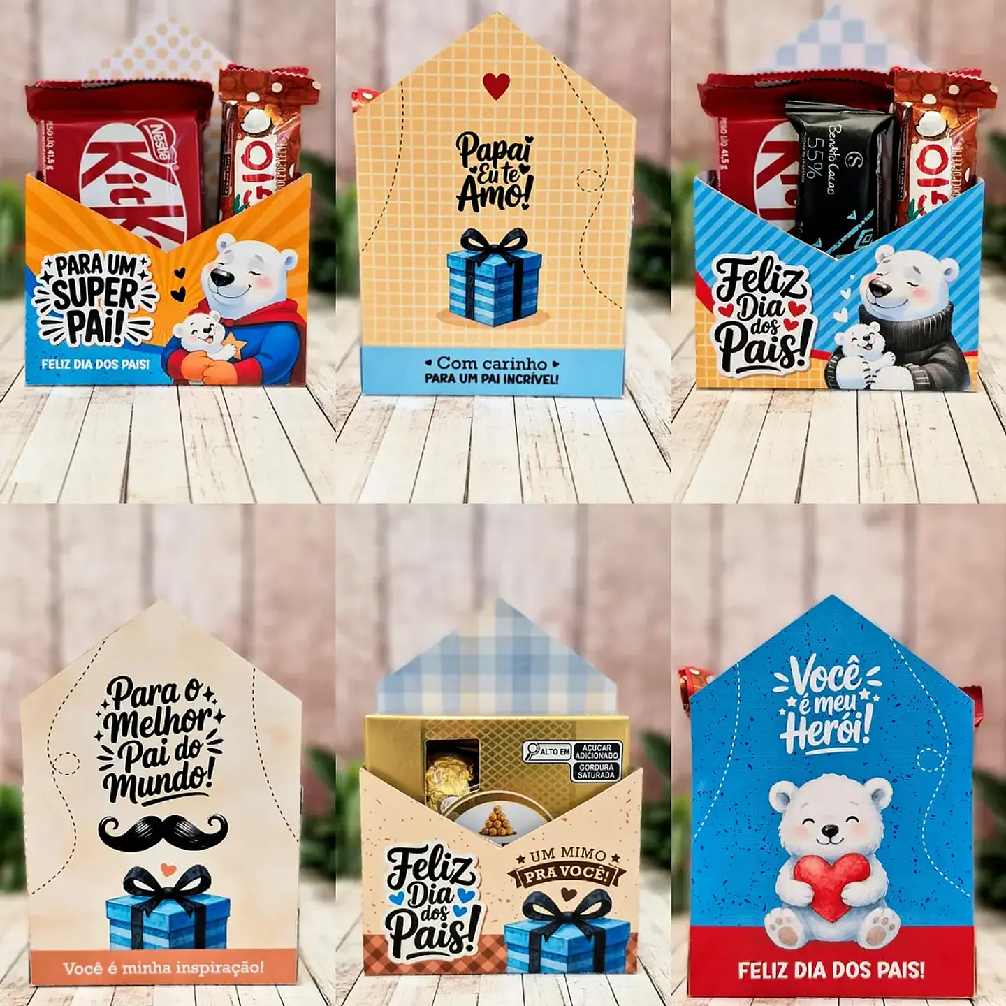 Arquivo Dia dos Pais Caixa Envelope Tile - Telma Contel 7