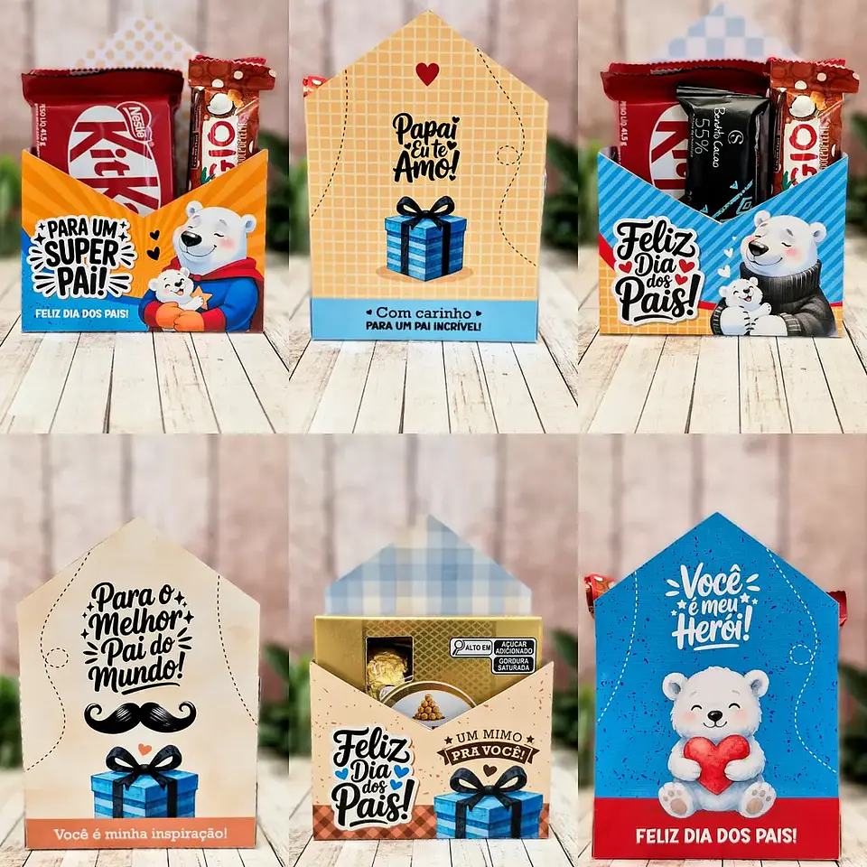 Arquivo Dia dos Pais Caixa Envelope Tile - Telma Contel 7