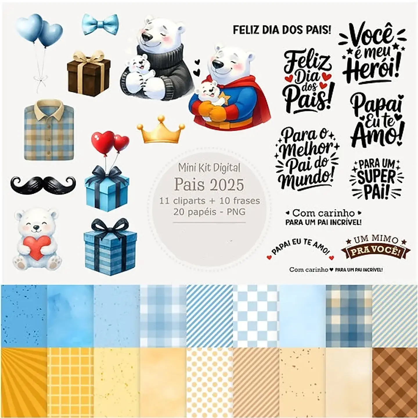 Arquivo Dia dos Pais Caixa Envelope Tile - Telma Contel 2