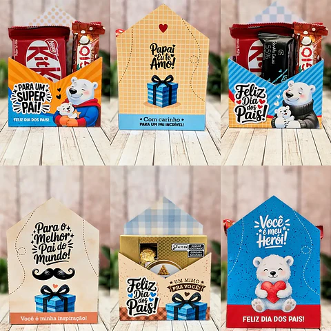 Arquivo Dia dos Pais Caixa Envelope - Telma Contel