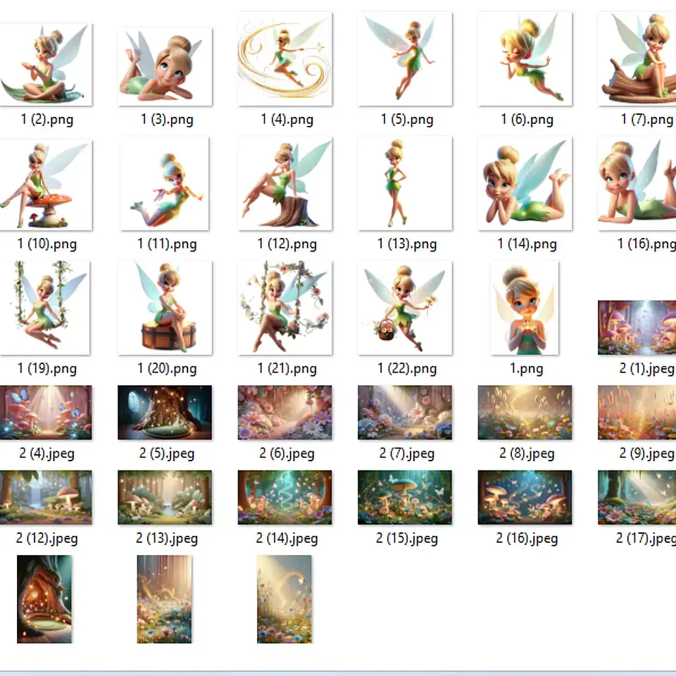 Kit Digital Sininho Tinkerbell 3D - Ilustradeb 2