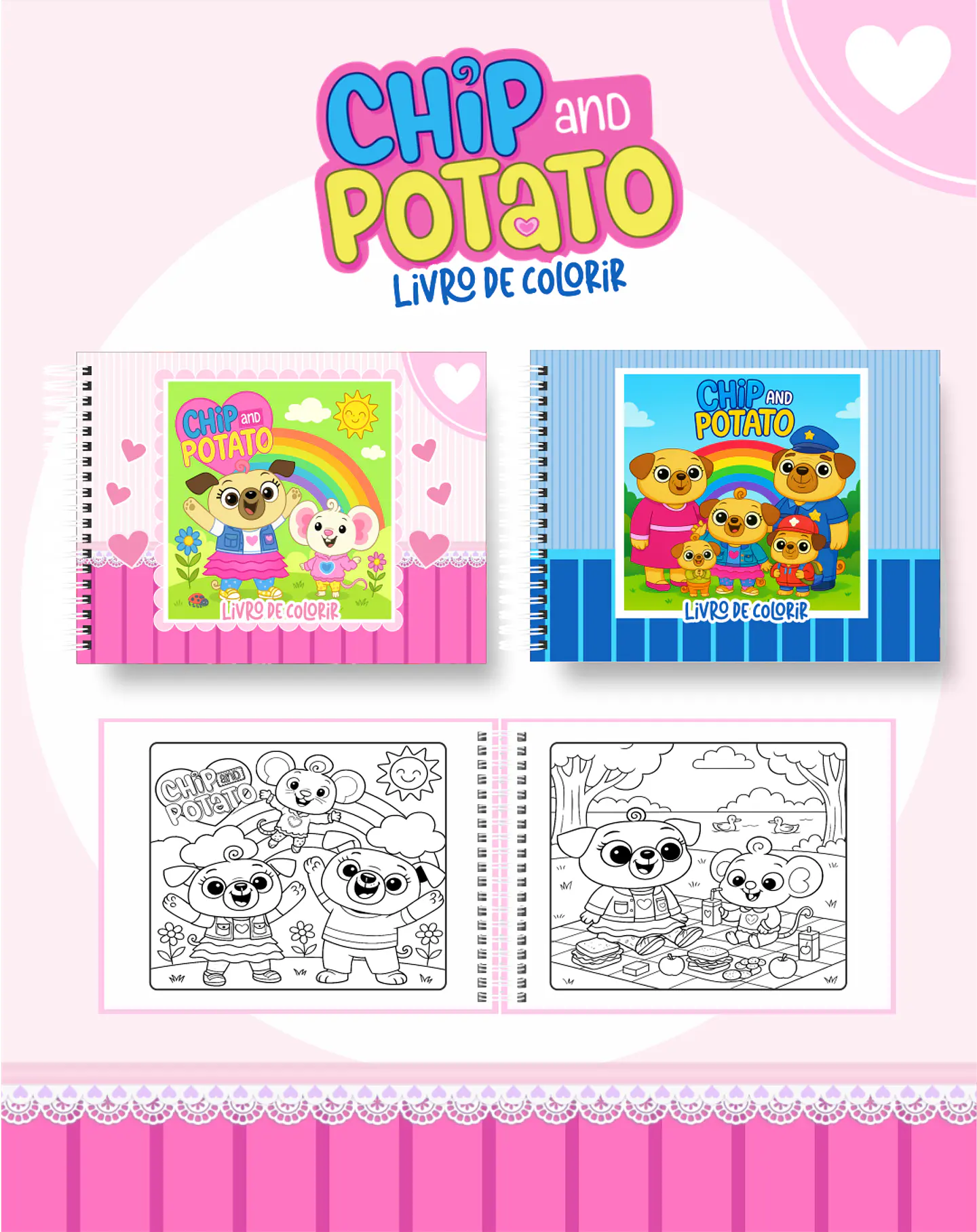 Arquivo Livro de Colorir Chip e Potato - Pamella 1