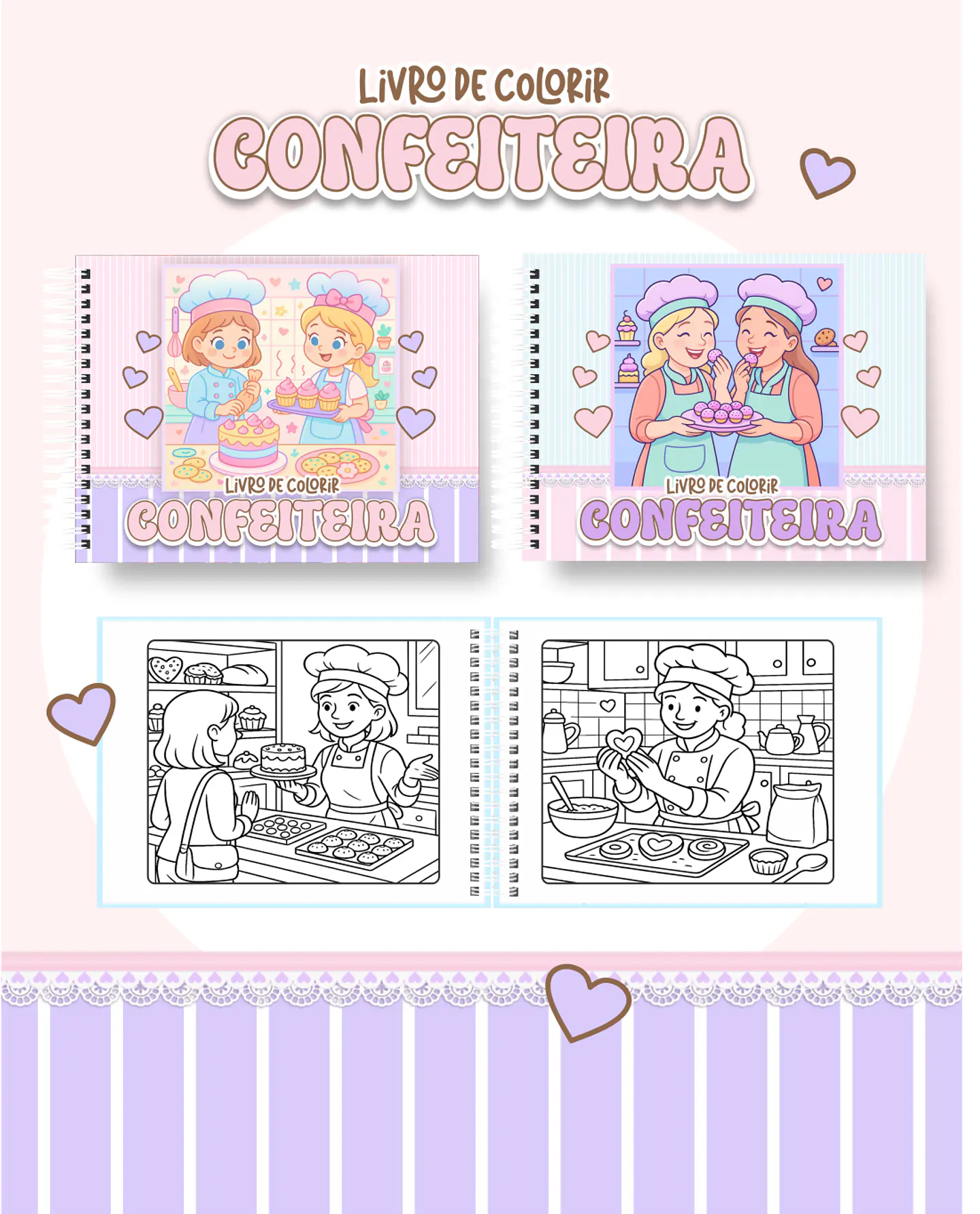 Arquivo Livro de Colorir Confeiteira - Pamella 1