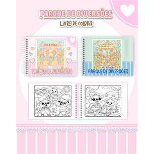 Arquivo Livro de Colorir Parque de Diversões - Pamella