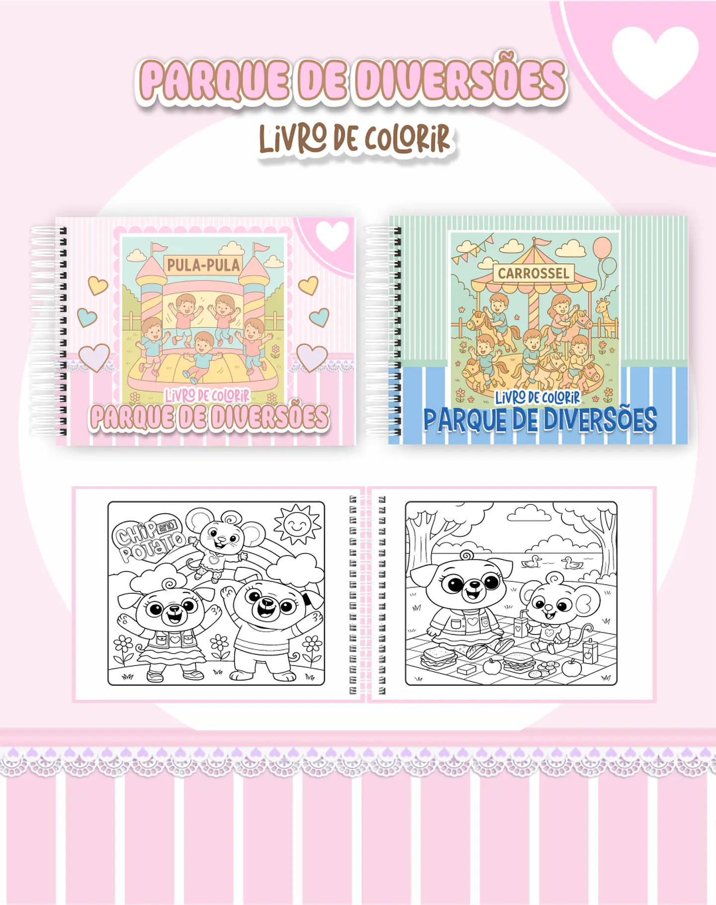 Arquivo Livro de Colorir Parque de Diversões - Pamella 1