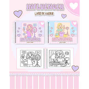 Arquivo Livro de Colorir Influencer - Pamella