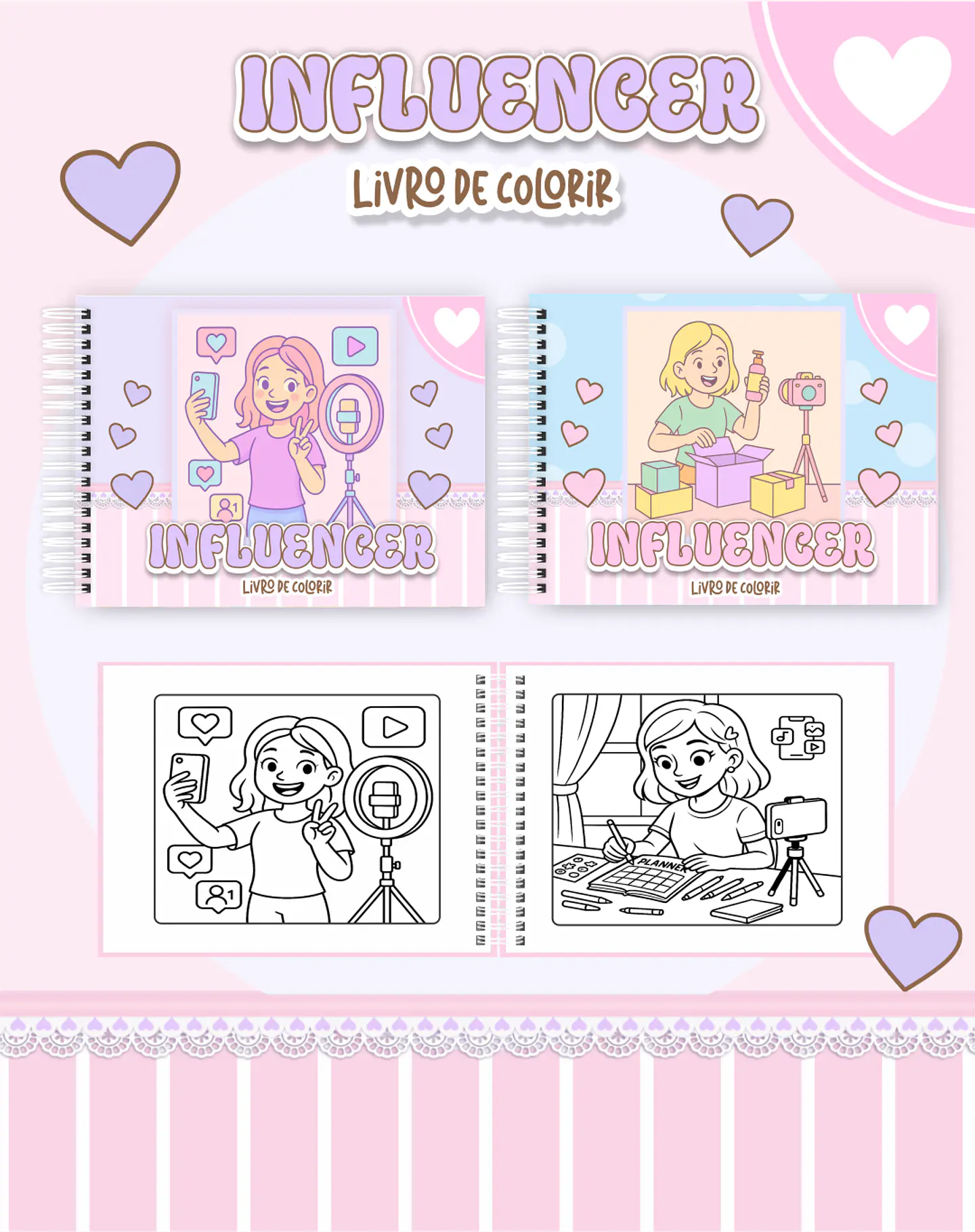 Arquivo Livro de Colorir Influencer - Pamella 1
