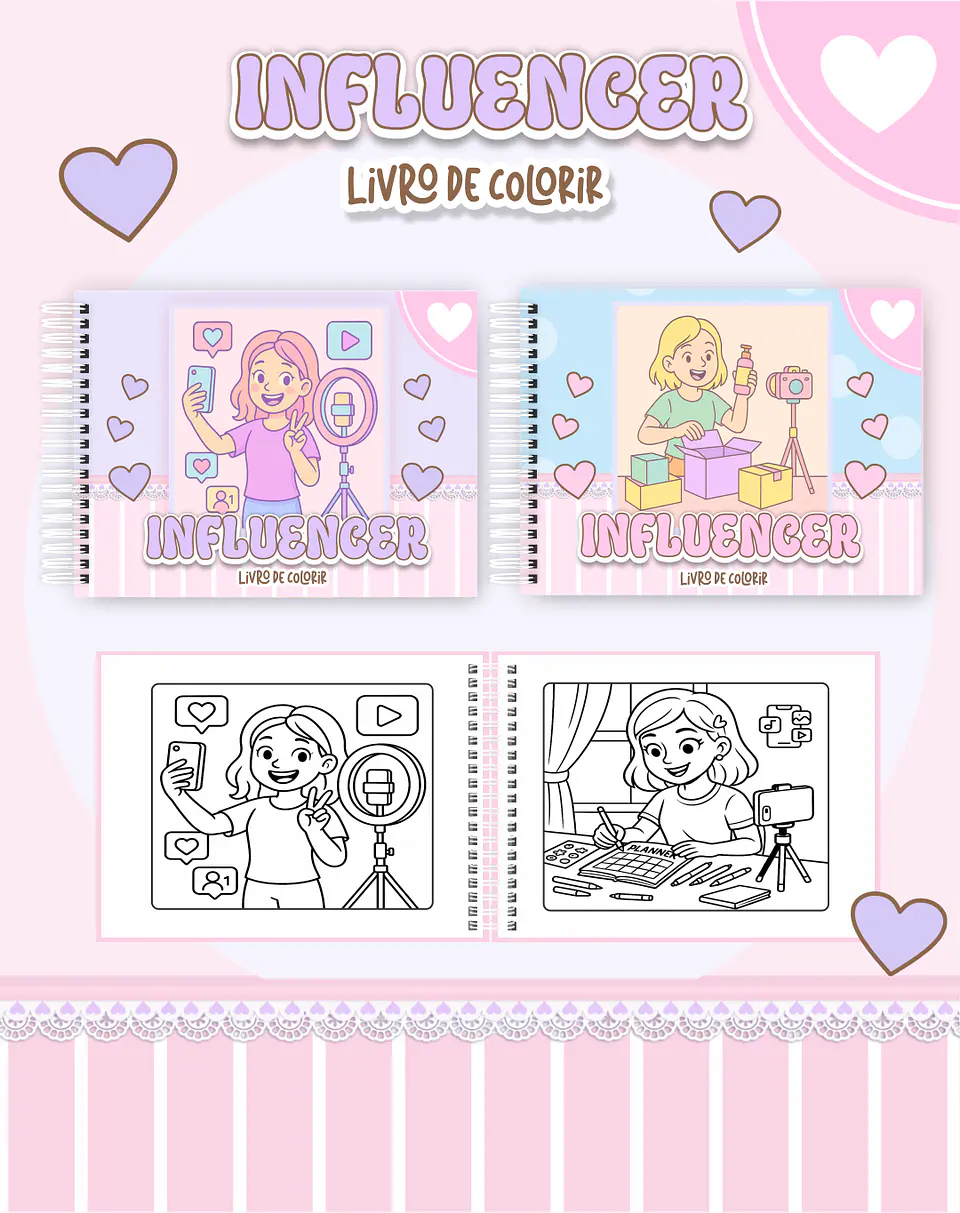 Arquivo Livro de Colorir Influencer - Pamella 1