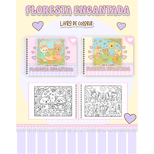 Arquivo Livro de Colorir Floresta Encantada - Pamella