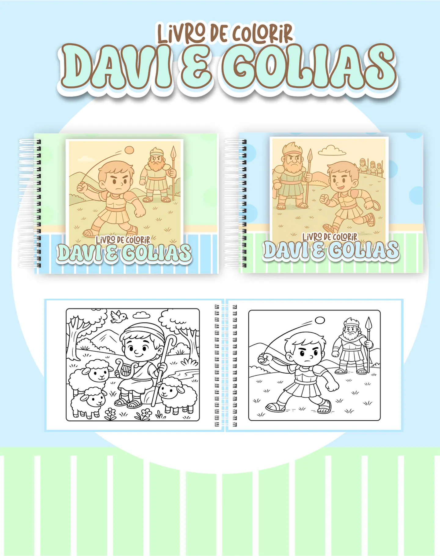 Arquivo Livro de Colorir Davi e Golias - Pamella 1