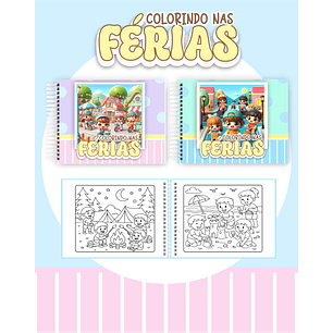 Arquivo Livro de Colorir Colorindo nas Férias - Pamella