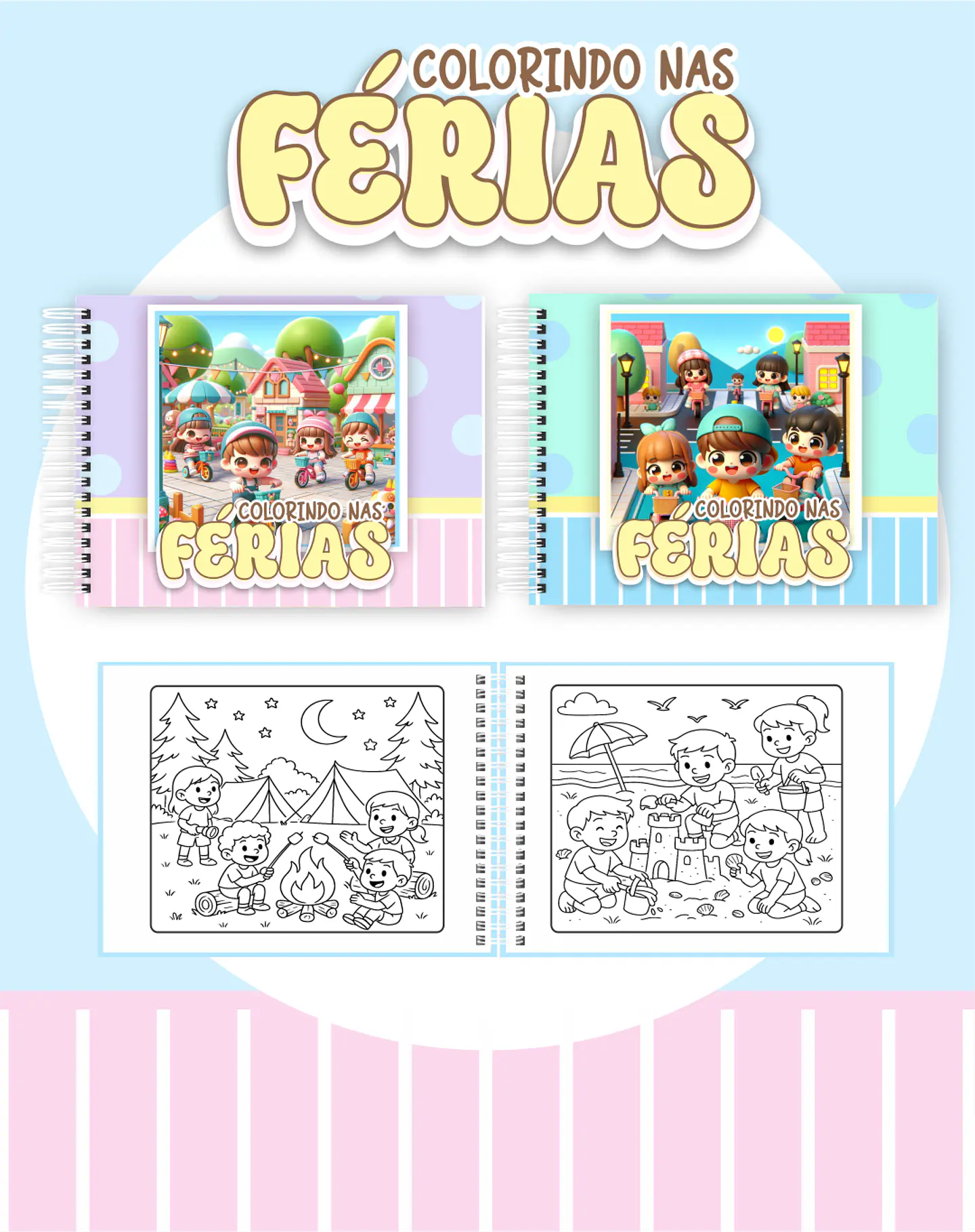 Arquivo Livro de Colorir Colorindo nas Férias - Pamella 1