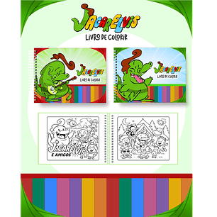 Arquivo Livro de Colorir Jacarelvis - Pamella