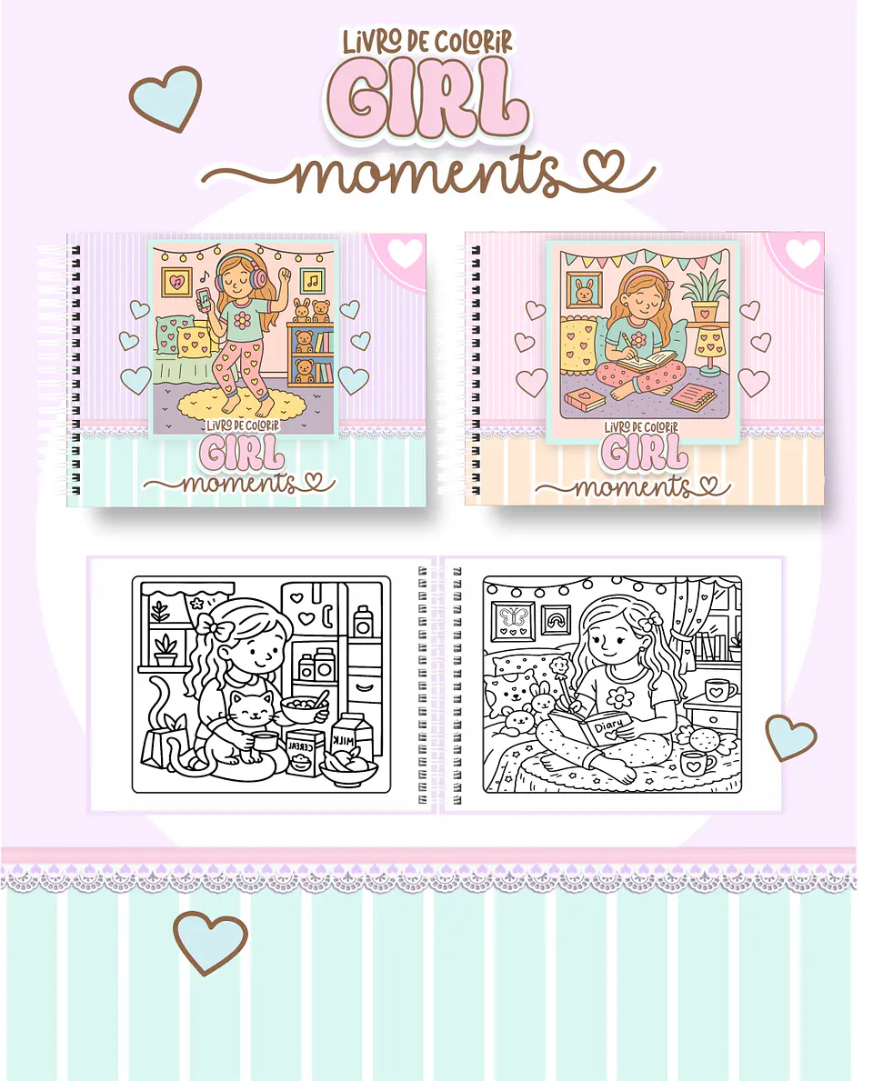 Arquivo Livro de Colorir Girls Moments - Pamella 1