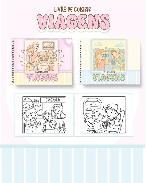 Arquivo Livro de Colorir Viagens - Pamella