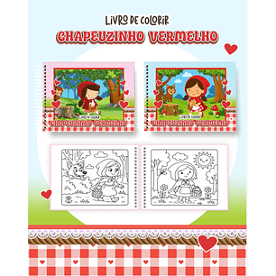 Arquivo Livro de Colorir Chapeuzinho Vermelho - Pamella