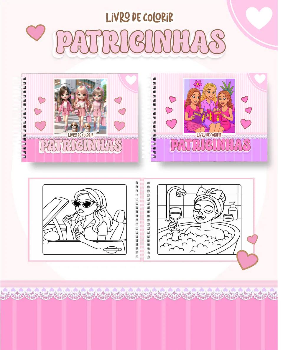Arquivo Livro de Colorir Patricinhas - Pamella 1