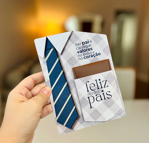 Arquivo Dia dos Pais Card Bolso Carteira - Ana Flor