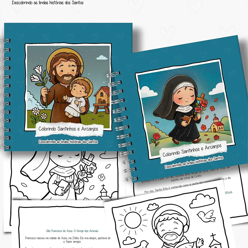 Arquivo Livro de Colorir Santinhos e Arcanjos - Carinas 2