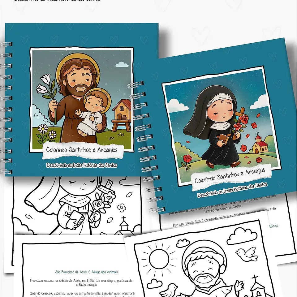 Arquivo Livro de Colorir Santinhos e Arcanjos - Carinas 3