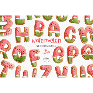 Kit Digital Alfabeto Melancia - Chonnie Arts