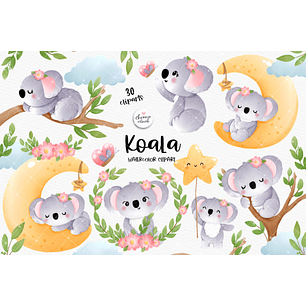 Kit Digital Coala Baby - Chonnie Arts