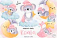 Kit Digital Coala na Lua Rosa - Chonnie Arts - Thumbnail 1