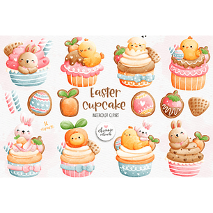 Kit Digital Cupcake - Chonnie Arts