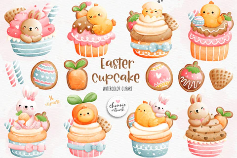 Kit Digital Cupcake - Chonnie Arts