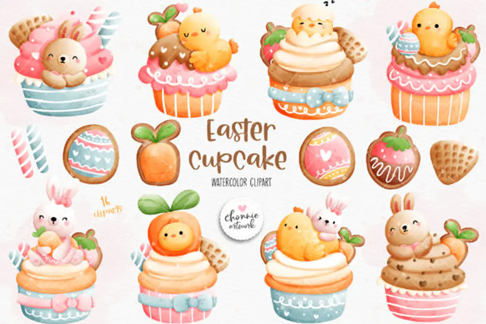 Kit Digital Cupcake - Chonnie Arts 1
