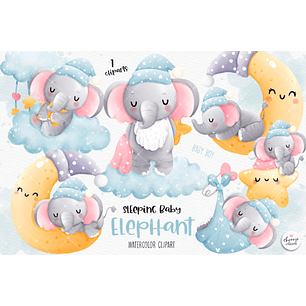 Kit Digital Elefantinho Baby - Chonnie Arts