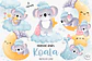 Kit Digital Coala na Lua - Chonnie Arts - Thumbnail 1
