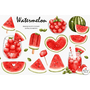 Kit Digital Melancia - Chonnie Arts