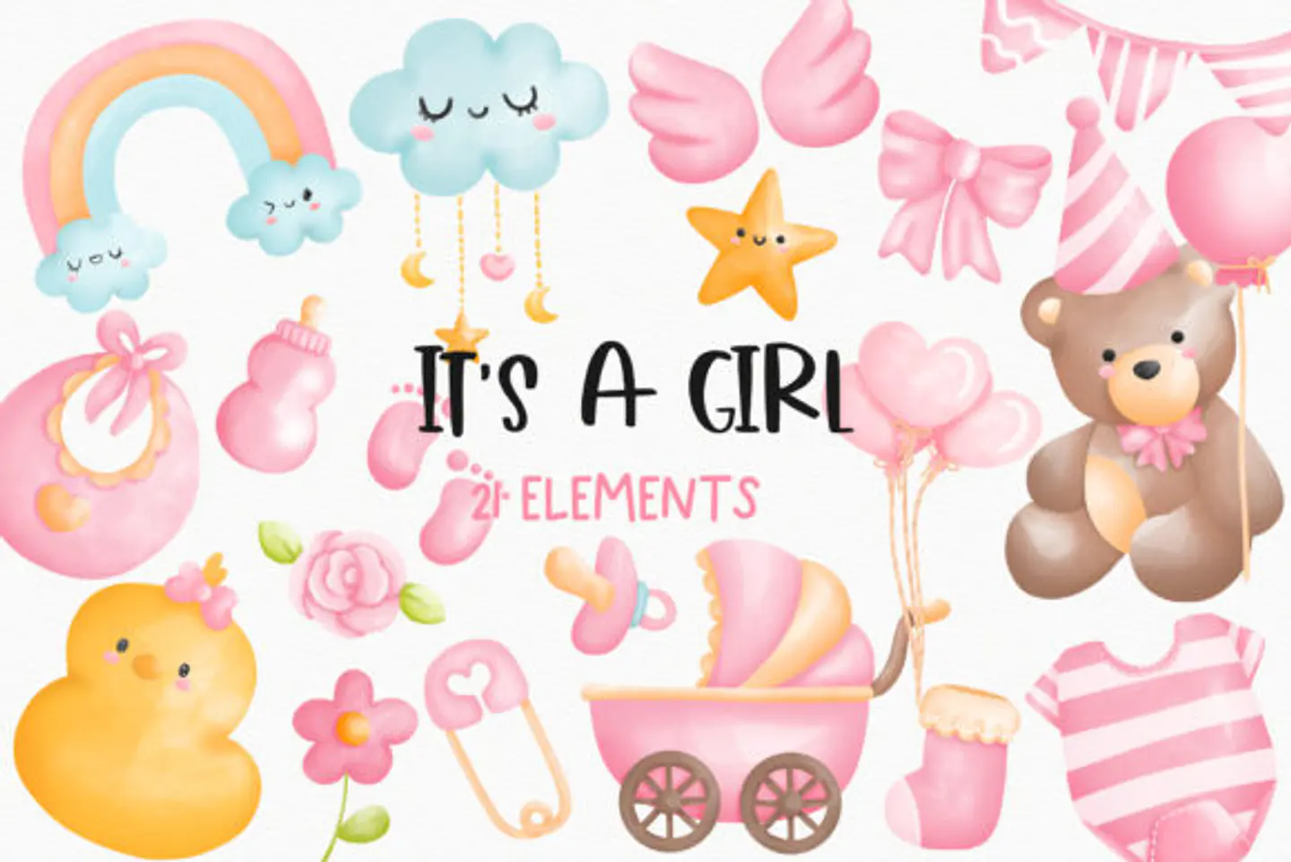Kit Digital Ursinha Menina - Chonnie Arts 1