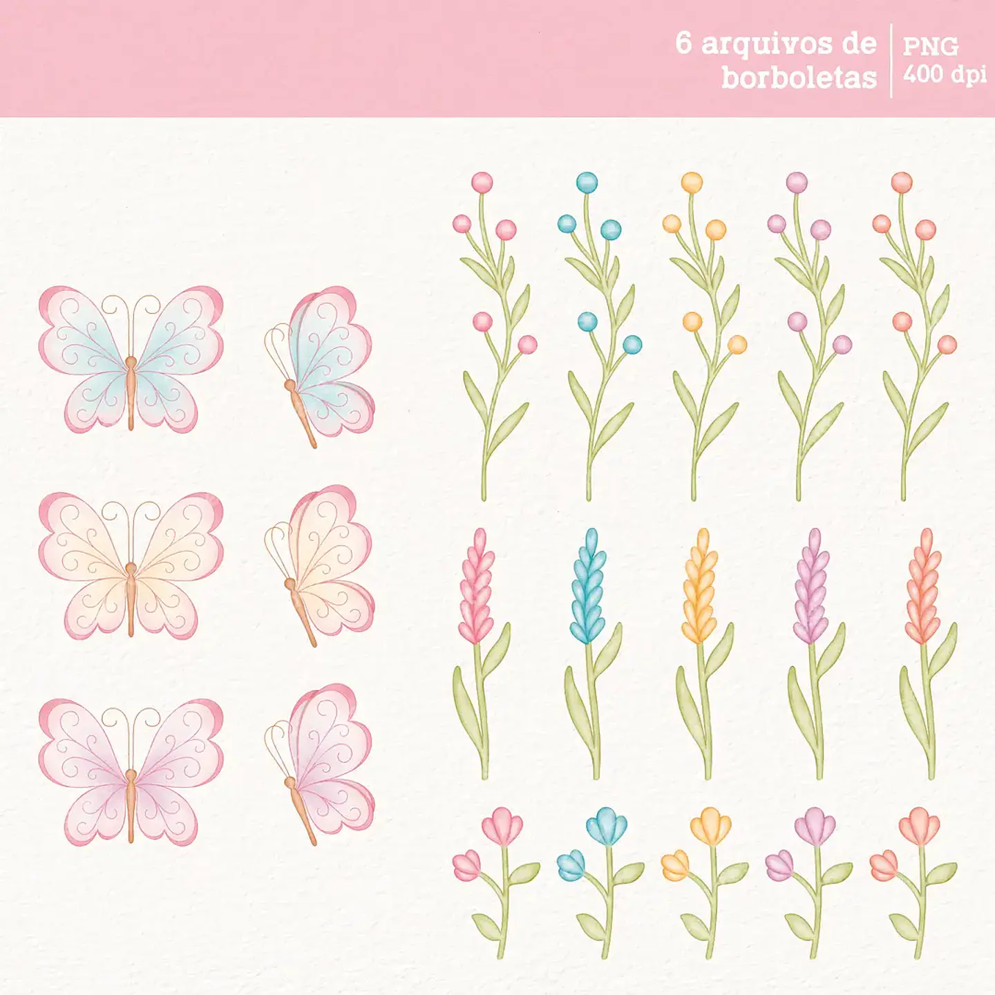 Kit Digital Flores - Daiane Barbosa 2