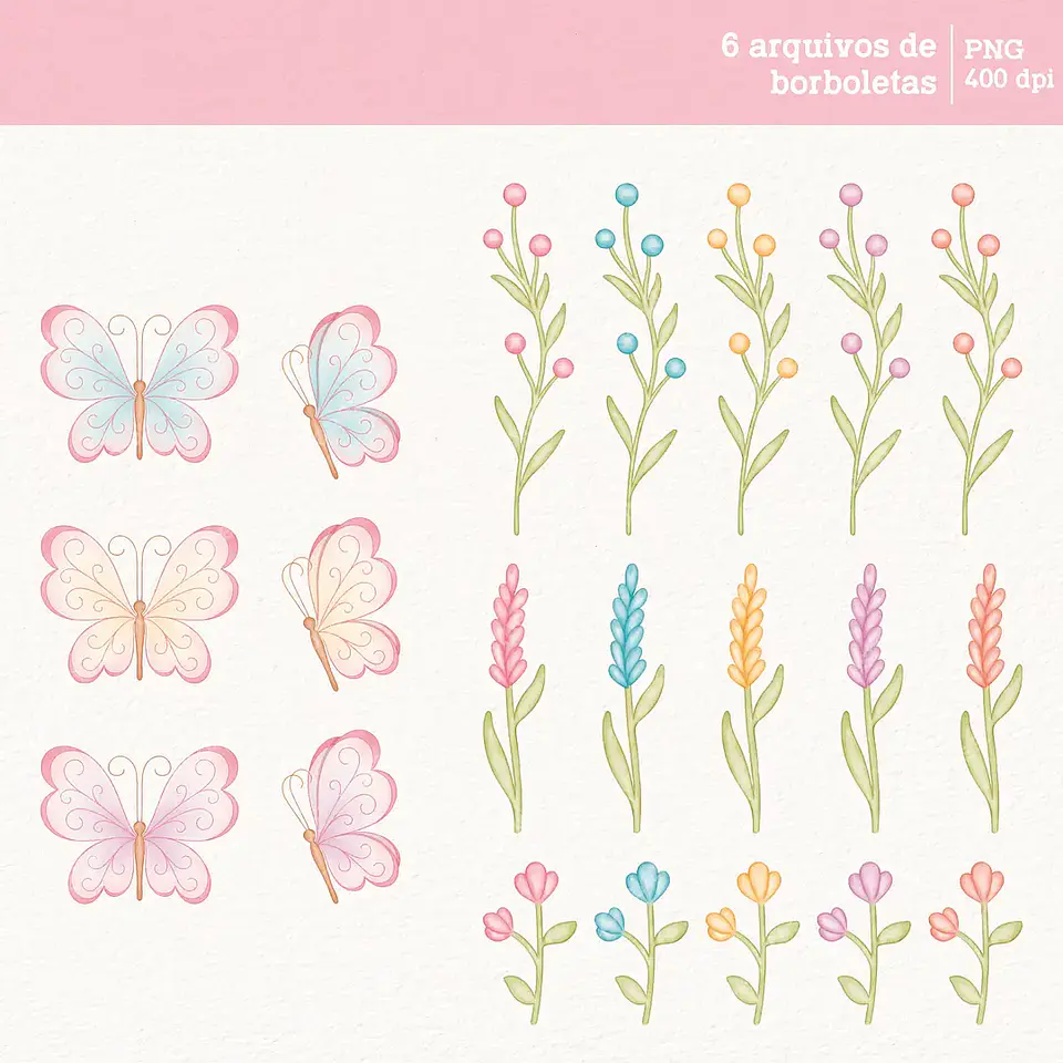 Kit Digital Flores - Daiane Barbosa 2
