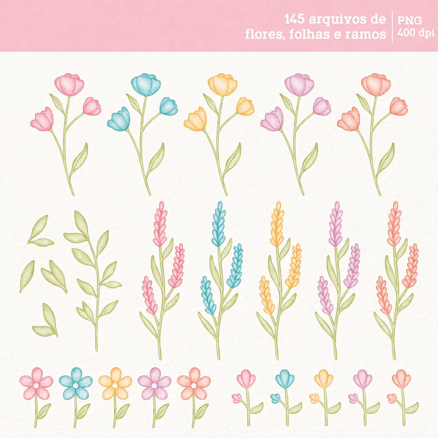 Kit Digital Flores - Daiane Barbosa 4