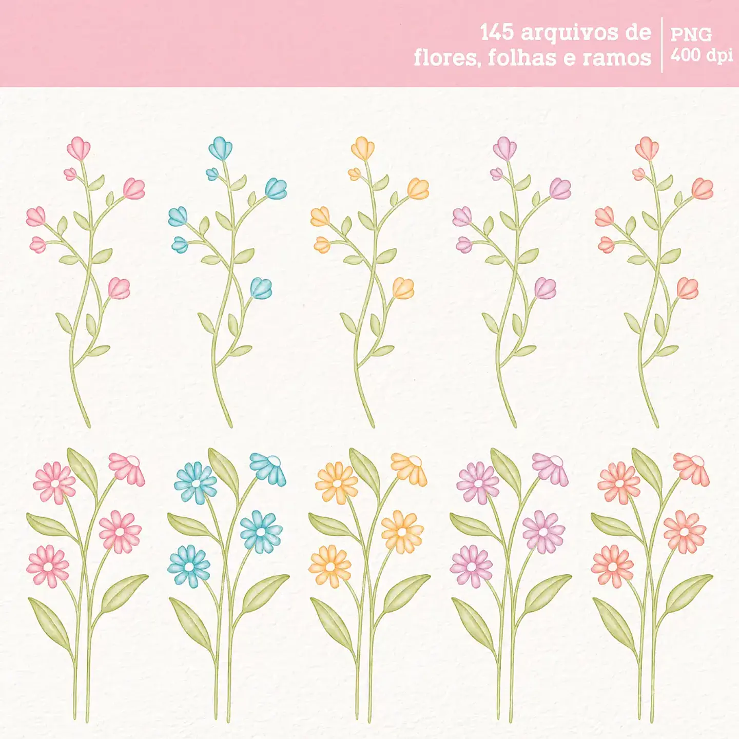 Kit Digital Flores - Daiane Barbosa 6