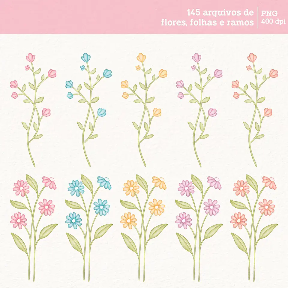 Kit Digital Flores - Daiane Barbosa 6